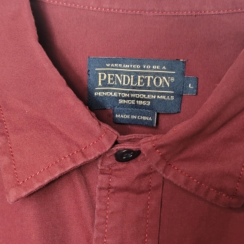 Pendleton Forester Long Sleeve Button Up Shirt Me… - image 2